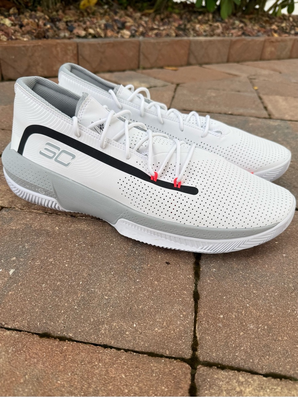 Under Armour SC Curry 3ZerO III 3 White Grey 3022048-100 Basketball Men's 16